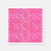 Tribale batik - schaduwen van fuchsia roze servetten (Voorkant)