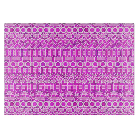 Tribale batik - schaduwen van orchidee en violet snijplank (Voorkant)
