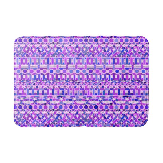 Tribale batik - schaduwen van violet paars badmat (Voorkant)