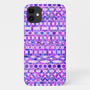 Tribale batik - schaduwen van violet paars Case-Mate iPhone case
