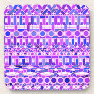 Tribale batik - schaduwen van violet paars onderzetter
