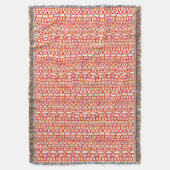 Tribale batik - schoppen van oranje en roze deken (Voorkant Verticaal)