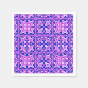 Tribale batik - schoppen van paars servetten