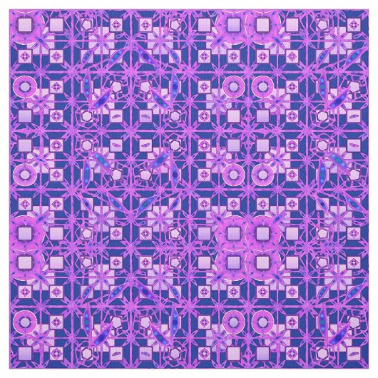 Tribale batik - schoppen van paars stof (Swatch)