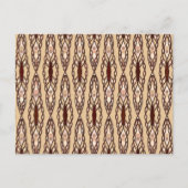 Tribale batik - Tan, donkerbruin en crème Briefkaart (Voorkant)