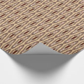 Tribale batik - Tan, donkerbruin en crème Cadeaupapier (Hoek)