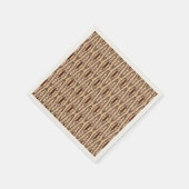 Tribale batik - Tan, donkerbruin en crème Servetten (Hoek)