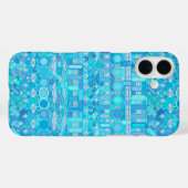Tribale batik - tinten blauw Case-Mate iPhone case (Achterkant (horizontaal))