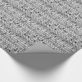 Tribale Batik - tinten grijs Cadeaupapier (Hoek)