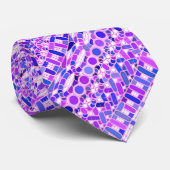 Tribale Batik - tinten paars violet Stropdas (Opgerold)