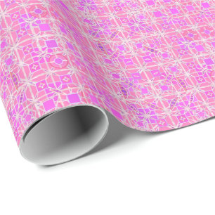 Tribale Batik - tinten roze en orchidee Cadeaupapier