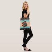 Tribale Beer Paw-Canvas tas (Op model)