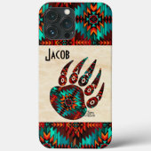 Tribale Beer Paw Case-Mate iPhone Case (Achterkant)