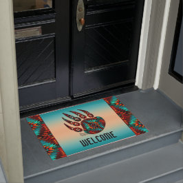 Tribale Beer Paw Doormat Deurmat