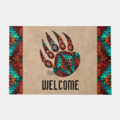 Tribale Beer Paw Doormat Deurmat (Voorkant)
