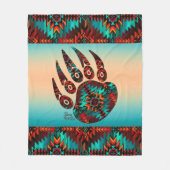 Tribale Beer Paw Fleece Blanket Deken (Voorkant)