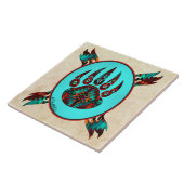 Tribale Beer Paw-keramische Tegel Tegeltje (Zijkant)