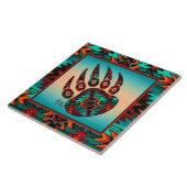 Tribale Beer Paw-keramische Tegel Tegeltje (Zijkant)