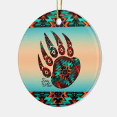 Tribale Beer Paw-keramische versiering Keramisch Ornament (Links)