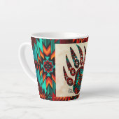 Tribale Beer Paw Latte Mok (Linkerhoek)