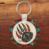 Tribale Beer Paw-Sleutelhanger Sleutelhanger (Voorkant)