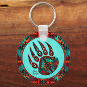 Tribale Beer Paw-Sleutelhanger Sleutelhanger (Voorkant)