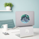 Tribale Beer Stickers Aurora Polar Beer Art Decale (Laptop op bureau)