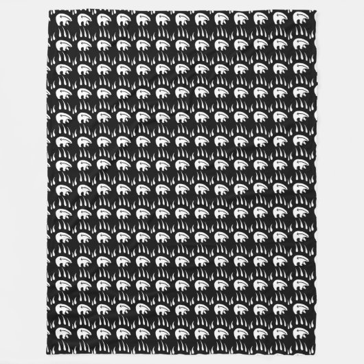 Tribale Beren Blanket Native Art Fleece Blanket (Voorkant)