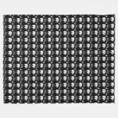 Tribale Beren Blanket Native Art Fleece Blanket (Voorkant (Horizontaal))