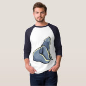 Tribale beren kunst dames jersey ijsberen shirts (Voorkant volledig)