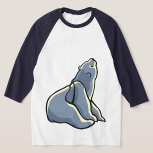 Tribale beren kunst dames jersey ijsberen shirts