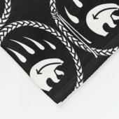 Tribale Beren Kunstbank Native Beer Blankets Fleece Deken (Hoek)