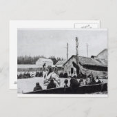 Tribale bijeenkomst briefkaart (Voorkant / Achterkant)