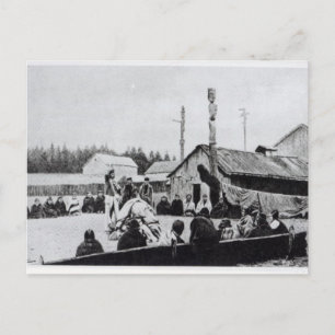 Tribale bijeenkomst briefkaart