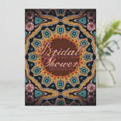 Tribale bijtende bridale schoeisel kaart (Staand voorkant)