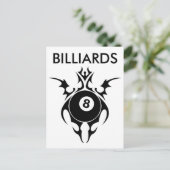 tribale biljarten briefkaart (Staand voorkant)