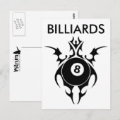 tribale biljarten briefkaart (Voorkant / Achterkant)