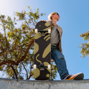 Tribale Black en Gold Persoonlijk Skateboard