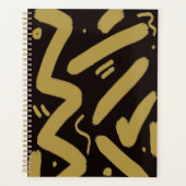 Tribale Black en Gold Planner (Voorkant)