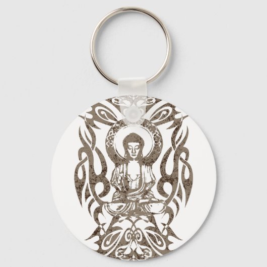 Tribale Boeddha Sleutelhanger (Voorkant)