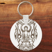 Tribale Boeddha Sleutelhanger (Voorkant)