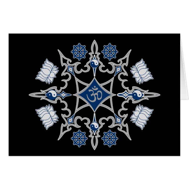 Tribale boeddhistische symbolen (Voorkant Horizontaal)