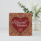 Tribale Boheemse Oefen Diner Uitnodigingen (Staand voorkant)