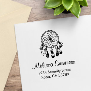 Tribale Boho Droomvanger Adres Rubberstempel