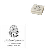 Tribale Boho Droomvanger Adres Rubberstempel (Gestempeld)
