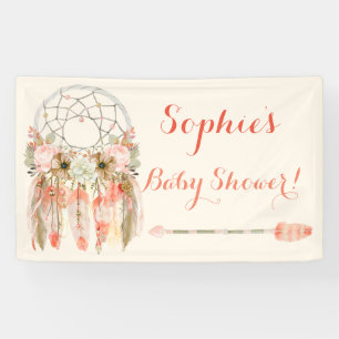 Tribale Boho Droomvanger Baby Perzik Koraal Spandoek