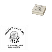 Tribale Boho Droomvanger Boog Adres Rubberstempel (Gestempeld)