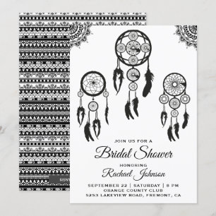 Tribale Boho Droomvanger Bruiloft Uitnodiging