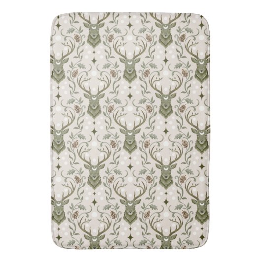 Tribale Boho Herten, Dromend van Herten Badmat (Voorkant Verticaal)