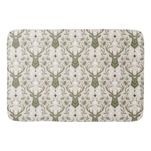 Tribale Boho Herten, Dromend van Herten Badmat (Voorkant)